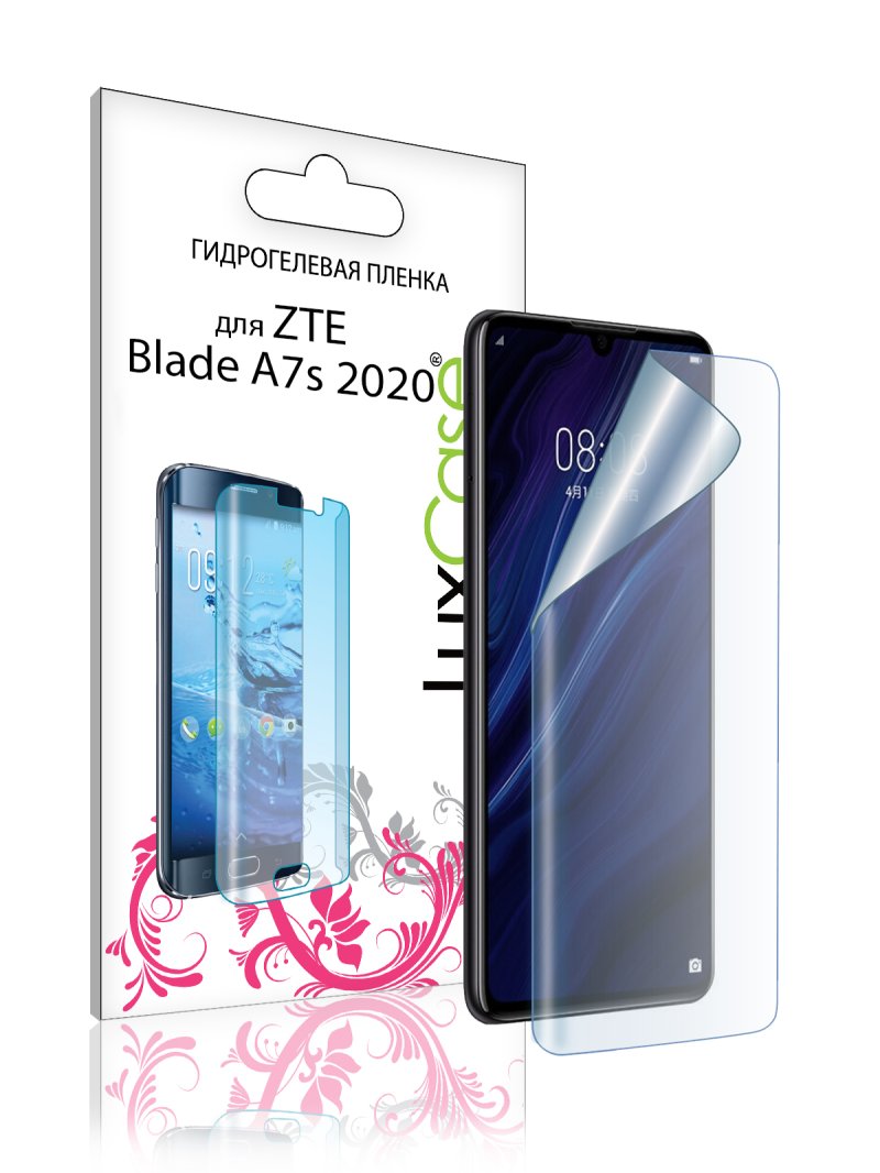 Пленка гидрогелевая LuxCase для ZTE Blade A7S 2020 0.14mm Front Transperent 86712