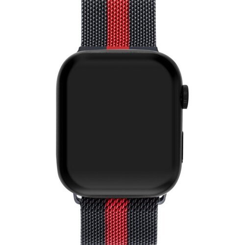 Ремешок для Apple Watch Ultra 2 49 мм Mutural металлический Чёрно-красный