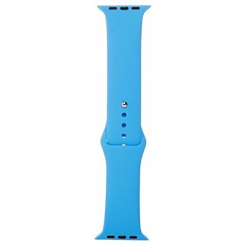 Силиконовый ремешок для Apple Watch (Эпл Вотч) 42/44/45мм / Эластичный спортивный браслет для умных смарт-часов / размер браслета L , голубой (L)