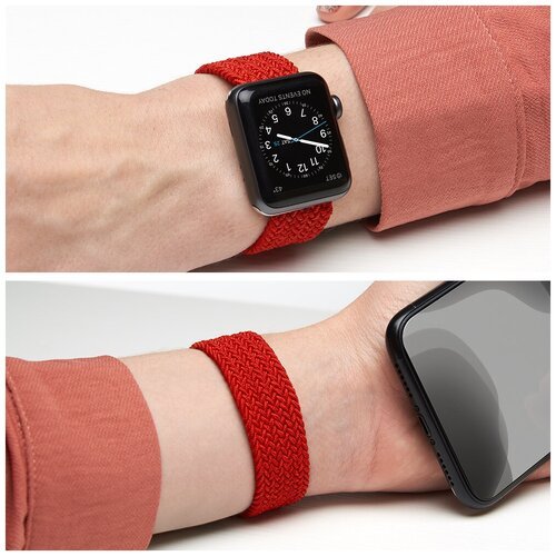 Ремешок Band Mono для Apple Watch 38/40 mm, нейлоновый, красный, Deppa 48109