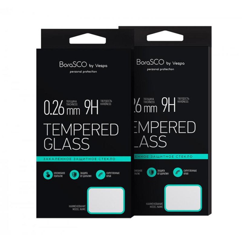 Защитное стекло BoraSCO Full Cover+Full Glue для Samsung Galaxy J6 J600F Черная рамка