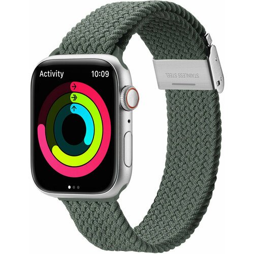 Ремешок для смарт-часов Dux Ducis Strap (Mixture II Version) для Apple Watch SE/8/7/6/5/4/3/2/1 (41мм/40мм/38мм) Olive Green