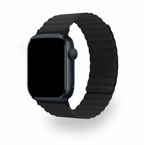Ремешок uBear Mode для Apple Watch (42, 44, 45, 49 мм), силиконовый, цвет черный