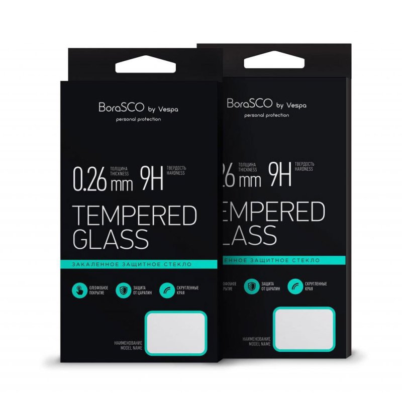 Защитное стекло BoraSCO Full Cover+Full Glue для Samsung Galaxy A10 (A105) Черная рамка