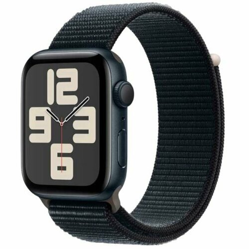 Apple Watch SE 2 GPS 44mm Aluminum Case with Midnight Sport Loop (MREA3)