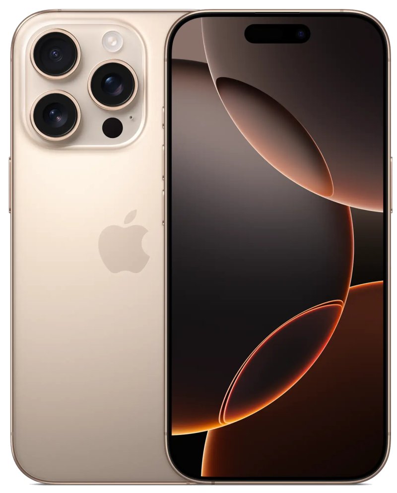 Смартфон Apple iPhone 16 Pro 128GB MYNF3ZD/A Desert Titanium (Nano+Nano)