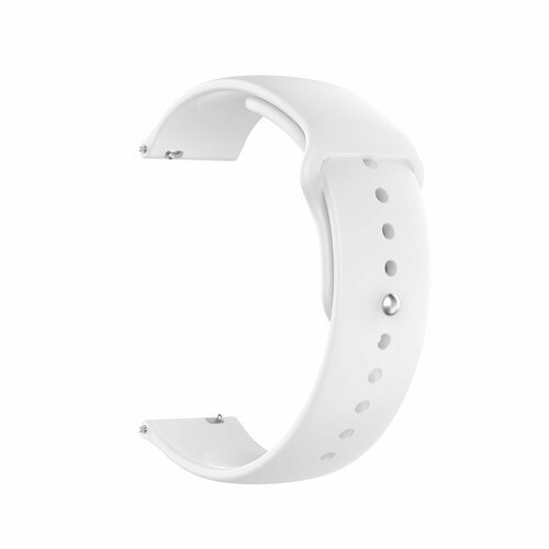 Силиконовый ремешок 18 мм для Xiaomi Mi Watch - белый