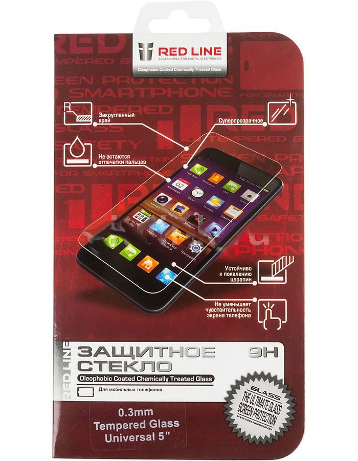 Защитное стекло Redline для смартфонов 5' (УТ000006690)
