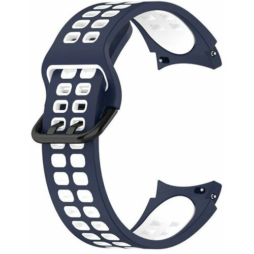 Ремешок для умных часов Samsung Galaxy Watch 5, бело-синий