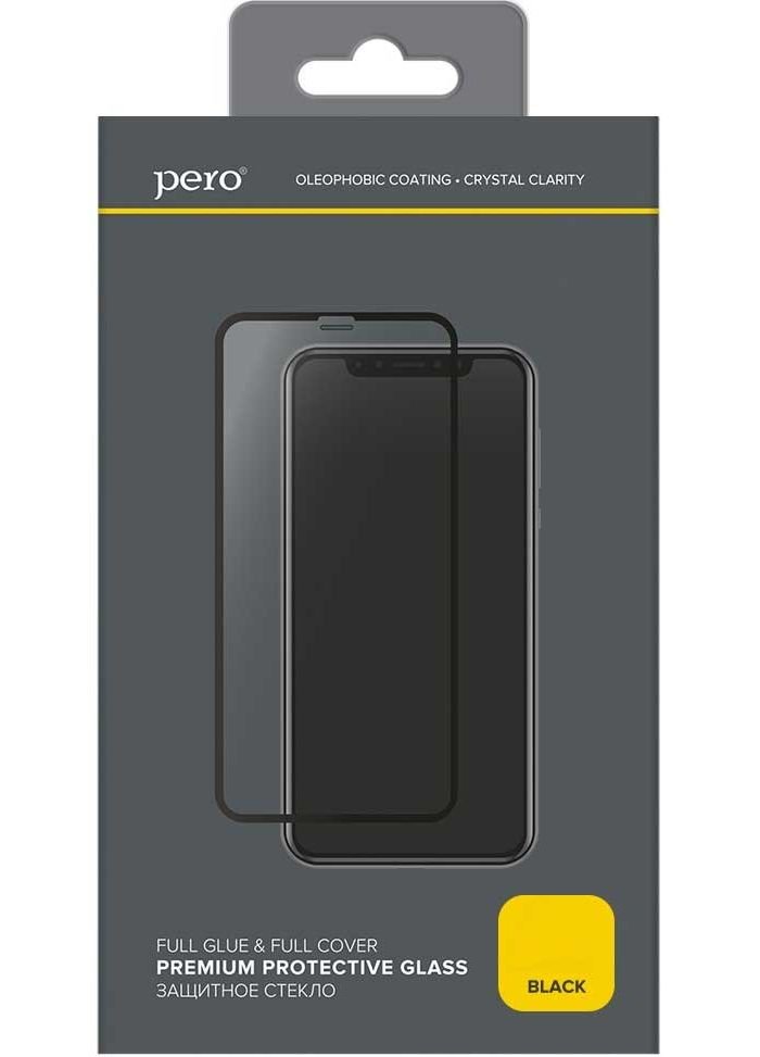 Защитное стекло PERO Full Glue для Xiaomi Redmi 9C черное