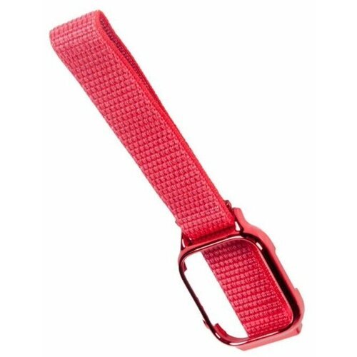 Nylon strap / Нейлоновый ремешок для Apple Watch IV 44мм, красный