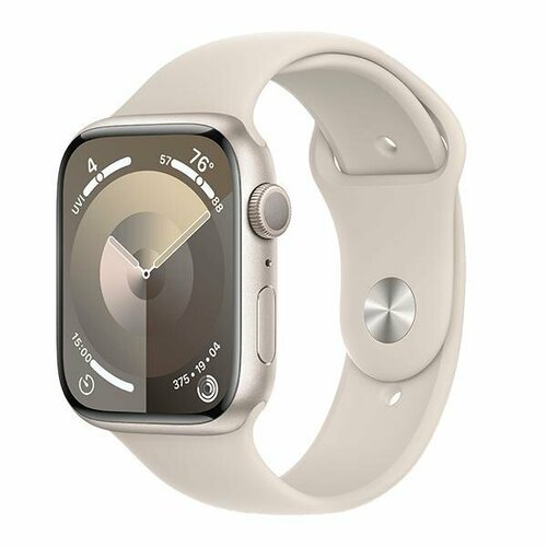 Apple Watch Series 9 GPS 45mm Aluminium Case with Starlight Sport Band M/L (MR973 )