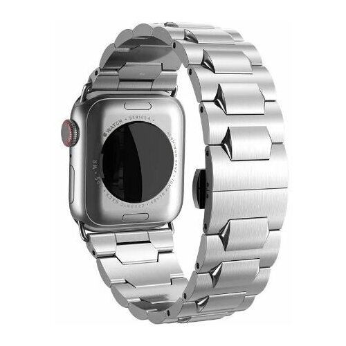 Ремешок для Apple Watch 42/44/45/49mm HOCO WA10 Grand series стальной серебро