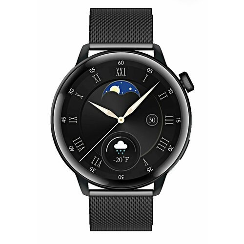 Умные часы HD Fit Pro S6 MAX 2 ремешка Смарт часы Amoled iOS Android черные
