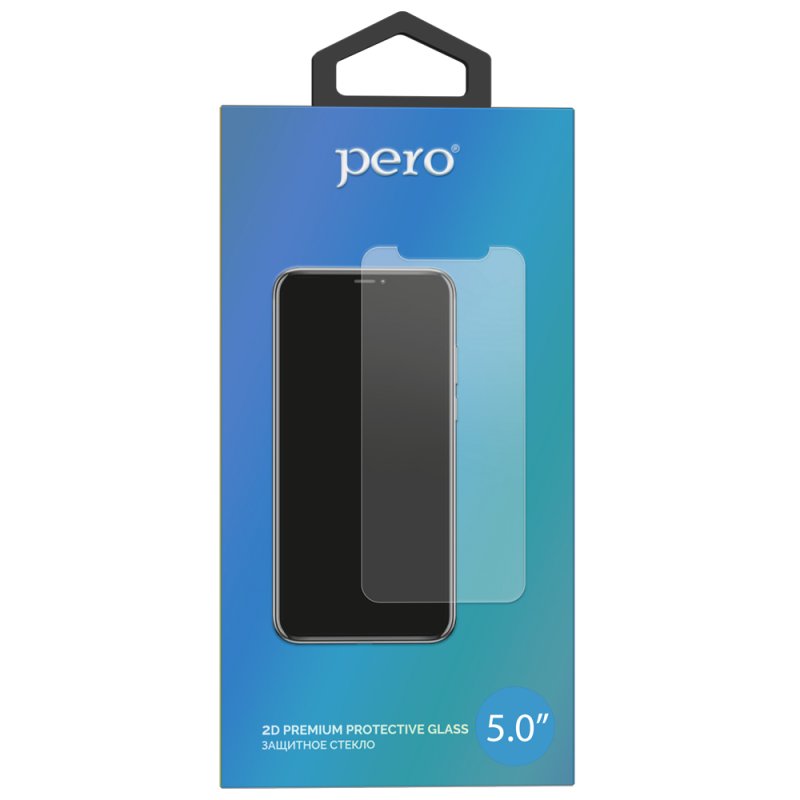 Защитное стекло PERO 2D универсальное 5.0 дюймов