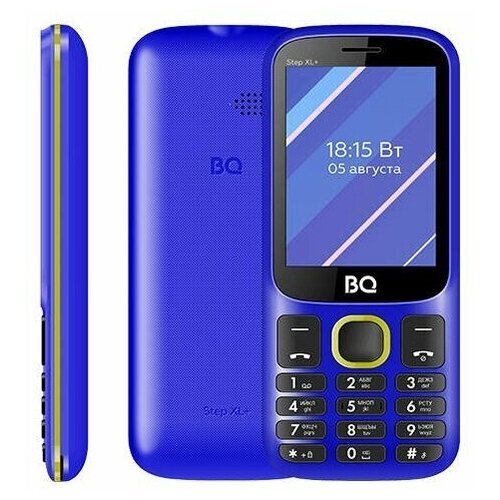 Мобильный телефон BQ 2820 Step XL+ Blue/Yellow SC 6531E, 1, 201MHZ, MOCOR, 32 MB, 32 MB, 2G GSM 850/900/1800/1900, Bluetooth Версия 2.1 Экран: 2.4 '', 240*320, TFT Основная камера: 0.3 MP, инт. отсутствует, FF, 1, Пластик, F=2.8, угол обзopa64, вспышка Фр