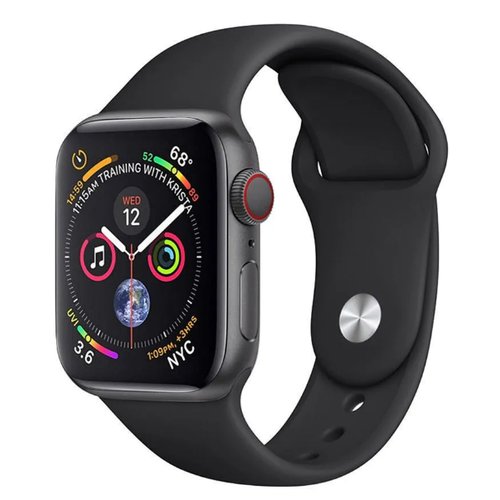 Ремешок на руку для Apple Watch 38/40/41 мм, Silicon, черный