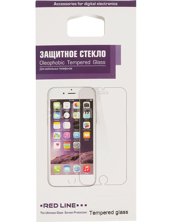 Защитный экран Red Line для APPLE iPhone 5/5C/5S/SE Tempered Glass УТ000004780