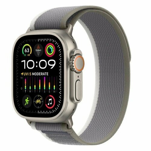 Смарт-часы Apple Watch Ultra 2 (GPS + Cellular), 49mm, Green/Gray Alpine Loop