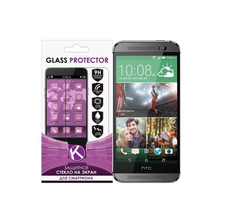 Защитное стекло Krutoff для HTC One Mini 2 Group 0.26mm (21988)