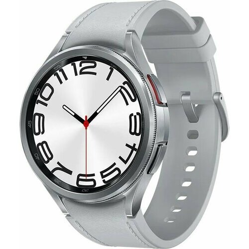 Смарт-часы Samsung Galaxy Watch 6 Classic 47мм 1.5' AMOLED корп. серебристый рем. серебристый (SM-R960NZSACIS)