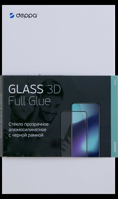 Защитное стекло Deppa для Galaxy A21s (2020) 3D Full Glue (черная рамка)