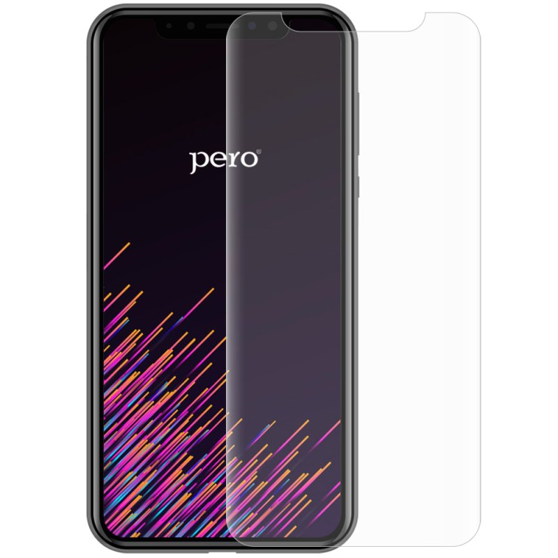 Стекло защитное PERO Full Glue для Xiaomi Poco C51, черное