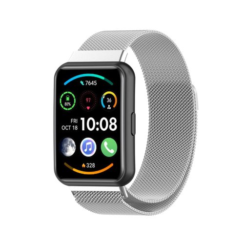 Ремешок для Huawei Watch Fit 2 браслет металлический серебристый
