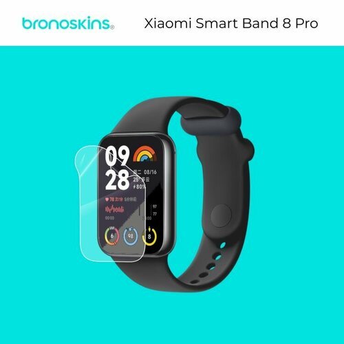 Глянцевая, Защитная пленка на экран смарт-часов Xiaomi Smart Band 8 Pro
