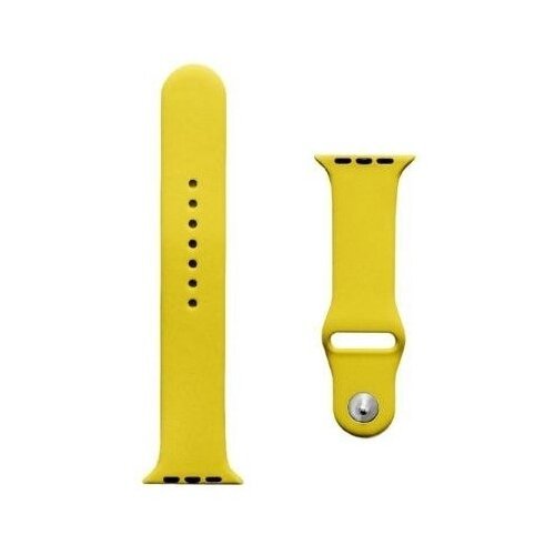 INTERSTEP Ремешок SPORT для Apple Watch 38/40 мм, силикон, желтый