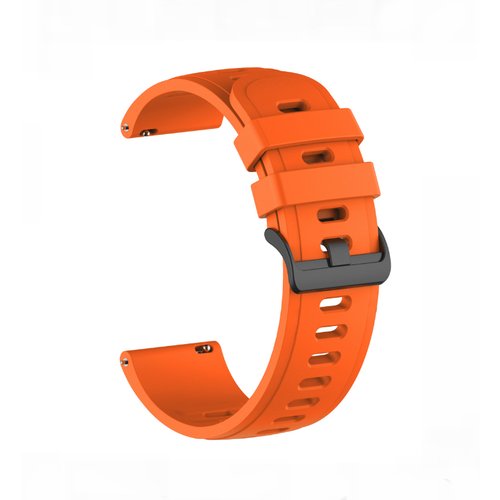 Сменный, гипоаллергенный, силиконовый ремешок-браслет MyPads Hypo для часов realme Watch S с функцией быстрой замены, оранжевый