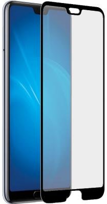 Закаленное стекло 3D с цветной рамкой (fullscreen) для Huawei P20 DF hwColor-66 (black)