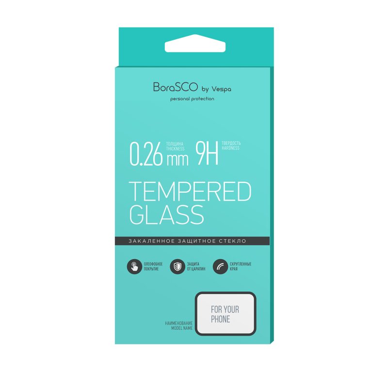 Защитное стекло BoraSCO 0,26 мм для Apple iPhone X/ Xs/ 11 Pro