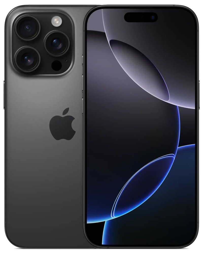 Смартфон Apple iPhone 16 Pro 128GB MYND3ZD/A Black Titanium (Nano+Nano)