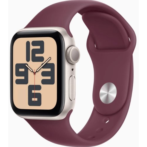 Apple Watch SE 2023, 40 мм, алюминий цвета 'сияющая звезда', Mulberry Sport Band, M/L