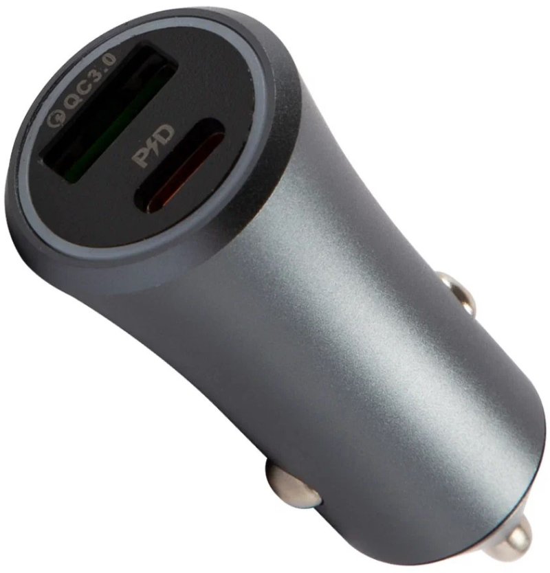 Автомобильное зарядное устройство UNBROKE 3A+2A PD универсальное серый (УТ000027490)