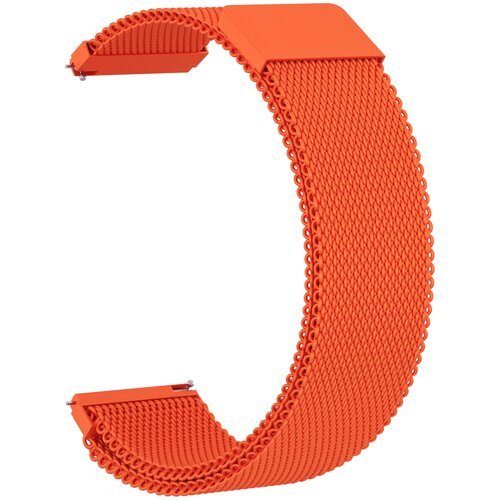 Ремешок металлический GSMIN Milanese Loop 20 для Amazfit Bip U / Bip U Pro (Оранжевый)