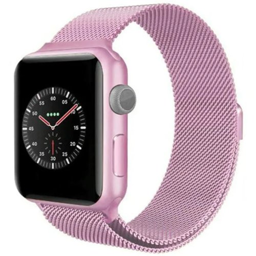 Ремешок на руку для Apple Watch 38/40/41 мм, Milanese loop, розовый