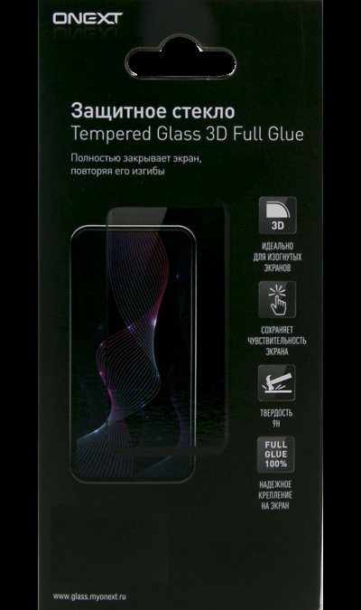 Защитное стекло One-XT для iPhone 8 3D Full Glue (белое)