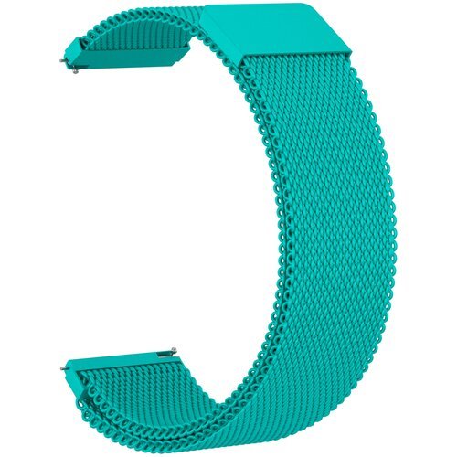 Ремешок металлический GSMIN Milanese Loop 22 для Samsung Gear S3 Frontier / Classic / Galaxy Watch (46 mm) (Мятный)