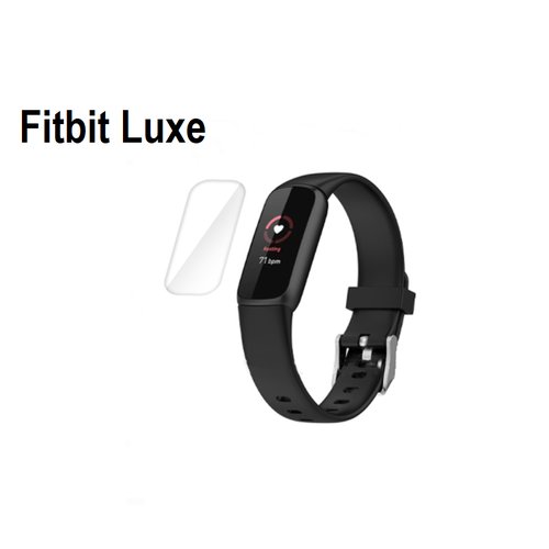 Защитная пленка MyPads с закругленными краями для фитнес браслета Fitbit Luxe глянцевая