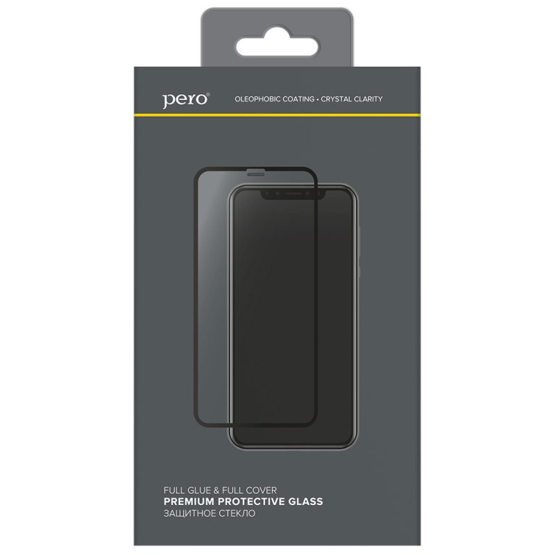 Защитное стекло PERO Full Glue для Samsung A22 черное