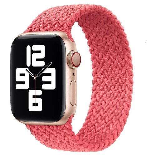Монобраслет нейлоновый ремешок для Apple Watch Series 1-8 - 38/40/41 мм размер М, розовый пудровый