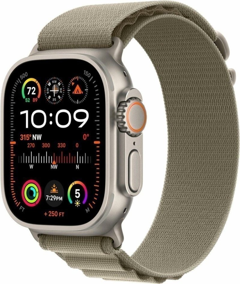 Умные часы Apple Watch Ultra 2 49mm Titanium with Olive Small (MRFH3ZA/A)