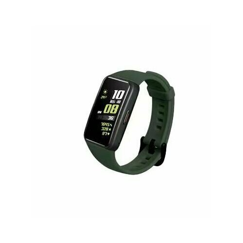 Ремешок на смарт часы силиконовый универсальный, фитнес браслет для часов, ремень HUAWEI Band 7 Green, зеленый