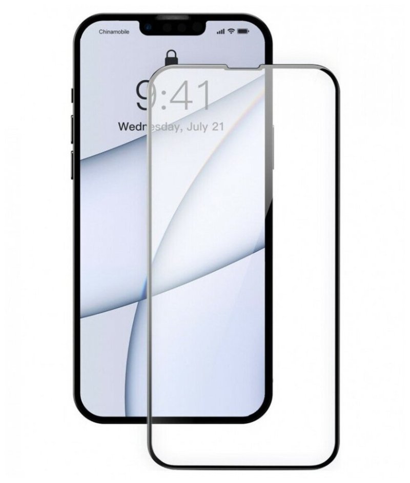 Защитное стекло Baseus для APPLE iPhone 13 Pro Max CY-YMS 0.3mm Full Screen Full Glass Super Porcelain Crystal Tempered Glass Film 2pcs Black SGQP030201