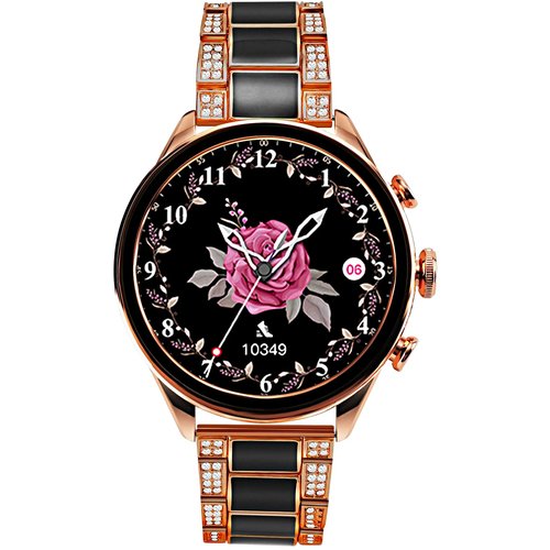 Умные часы женские GEN11 Smart Watch 42 MM, 2 ремешка, 1.29 IPS, iOS, Android, Bluetooth звонки, Уведомления, Золотистый/Черный