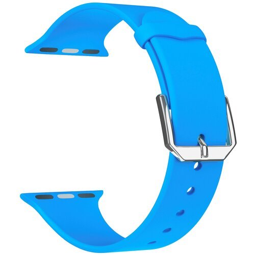 Lyambda Силиконовый ремешок Alcor для Apple Watch 42/44/45 mm, blue