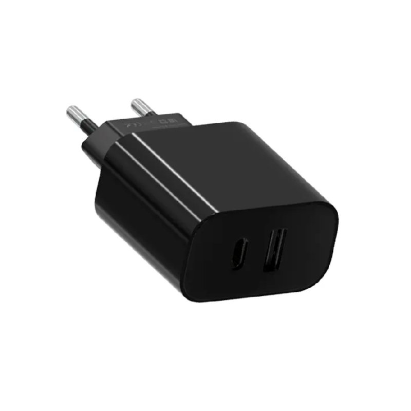 Сетевое зарядное устройство Maxvi CHL-602PD USB+USB-C черный