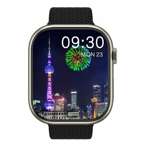 Умные часы HK9 PRO Смарт часы 2023 Amoled iOS Android черные